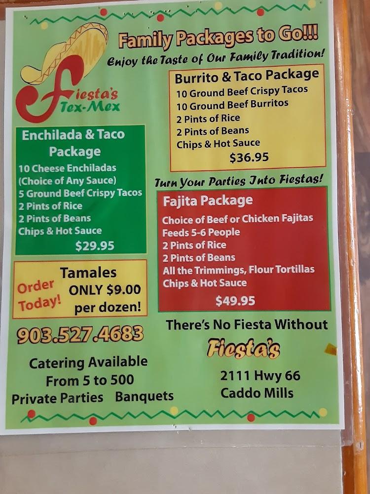 Fiesta's Tex Mex Menu image 3